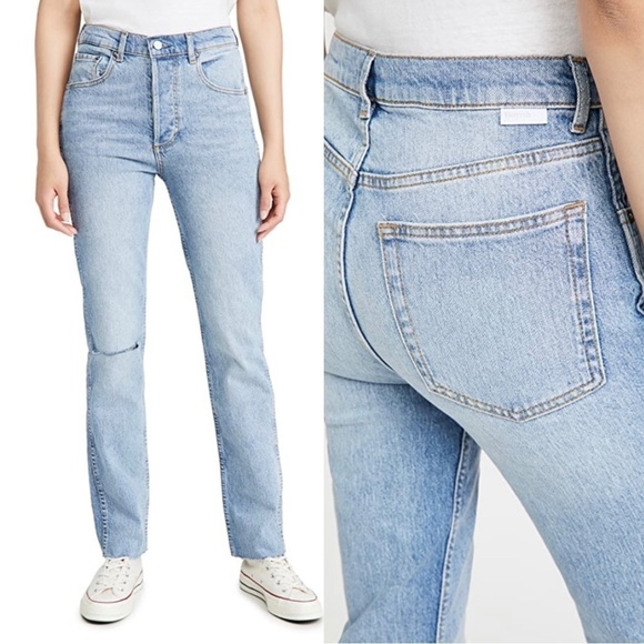 Boyish The Dempsey Straight Leg Jeans in Big Sleep Light Wash - Picture 2 of 11